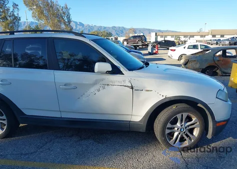 2007 BMW X3 3.0Si z USA, uszkodzony, nr VIN WBXPC93457WF20393